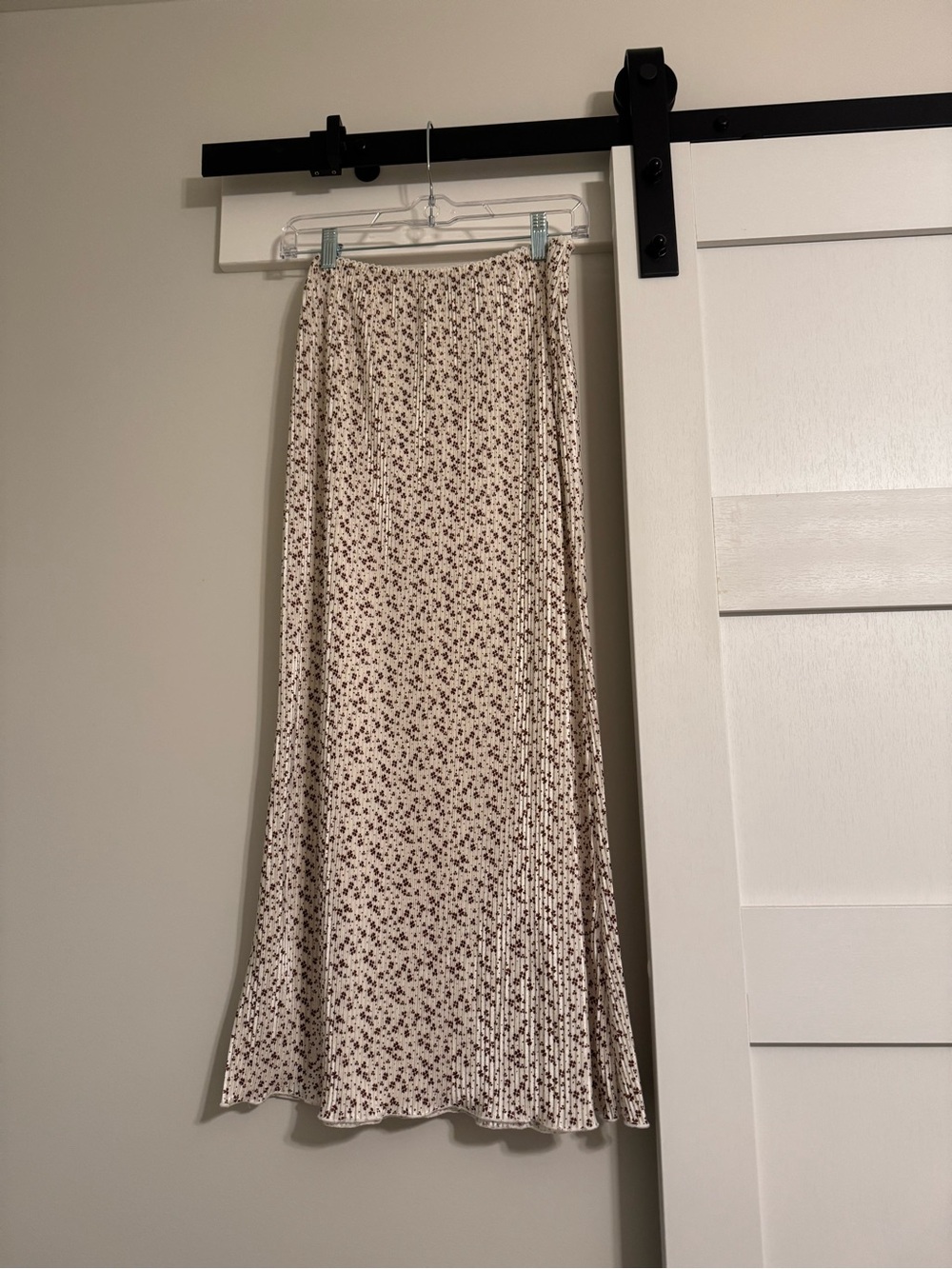 Princess Polly Brown and Cream Floral Maxi Skirt -